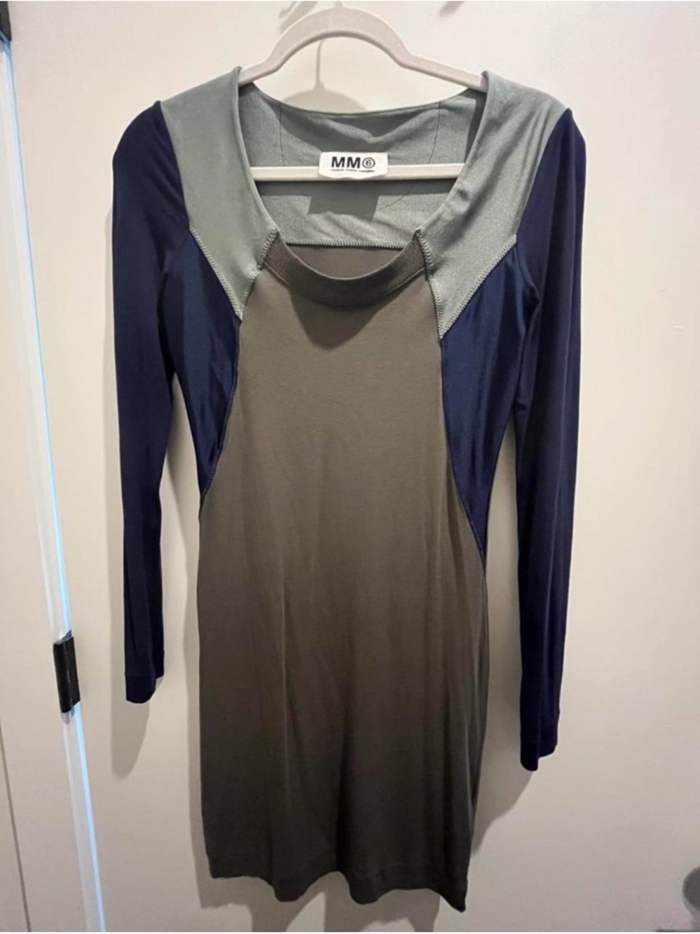 MM6 Maison Margiela Long Sleeve Panel Dress